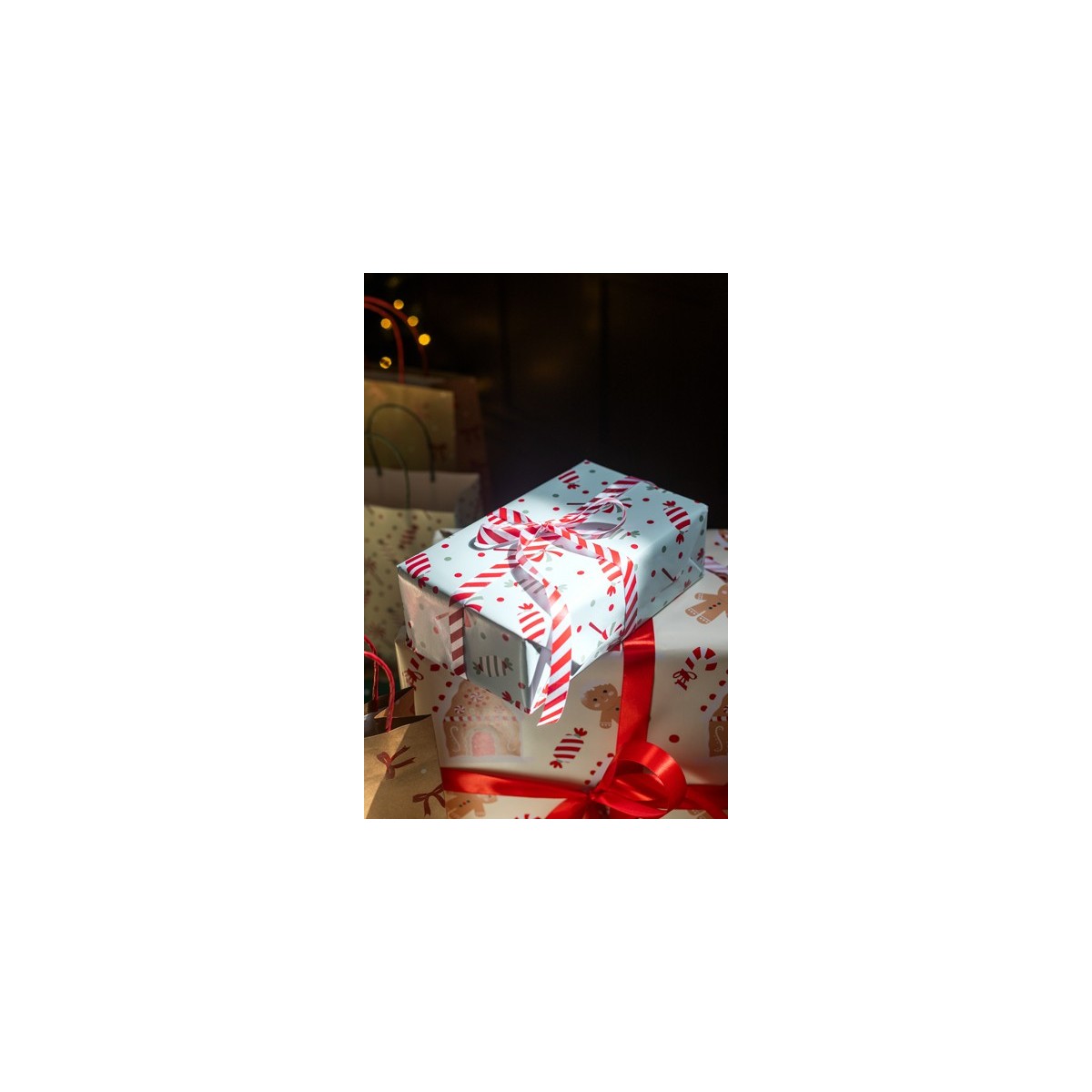 Christmas ribbon set, 1,5-2,5x300 cm, mix of designs (1 pkt / 24 pc.)
