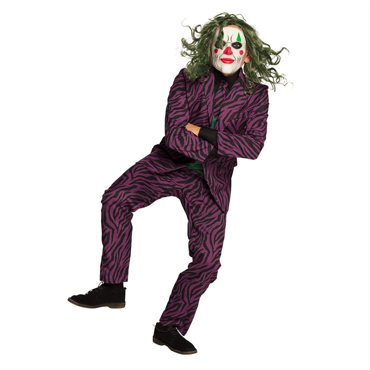 Klovnemaske Horror Joker Maske – Latex Skurkemaske Klovnemaske Horror Joker Maske – Latex Skurkemaske