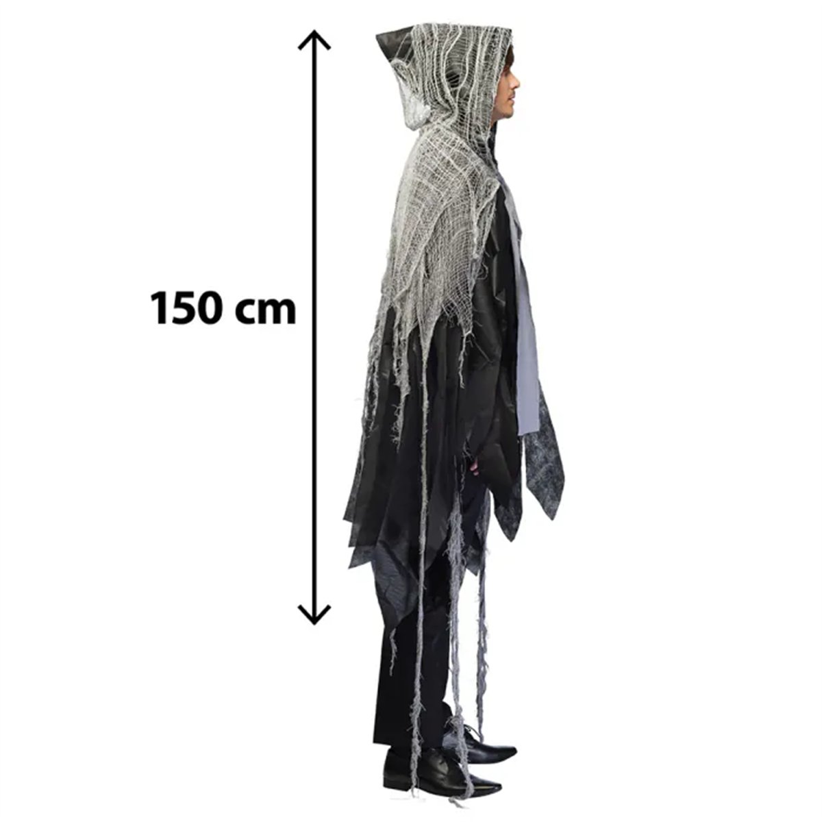 Laset Kappe med Hætte 150 cm Laset Kappe med Hætte 150 cm