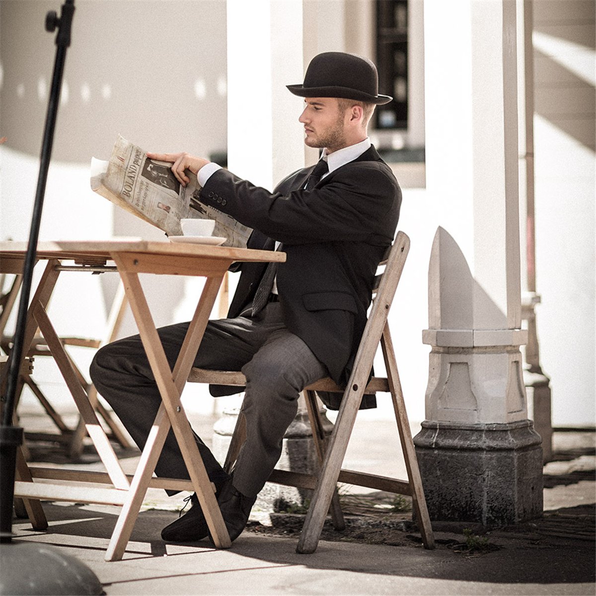 Bowlerhat &ndash; Sort Derbyhat i Filt