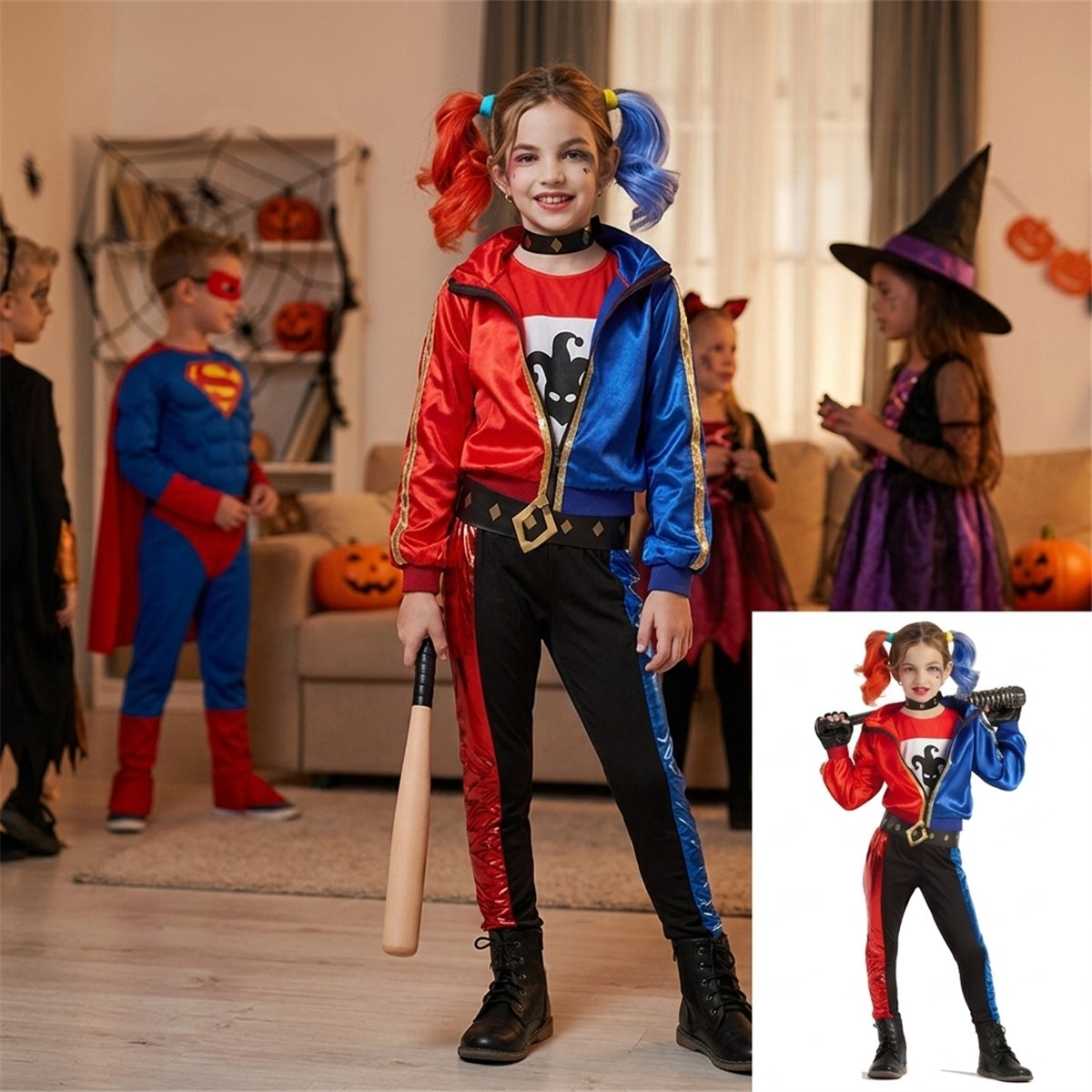 Kostume str. 7-9 &aring;r Harley Quinn &ndash; Jester Fatale