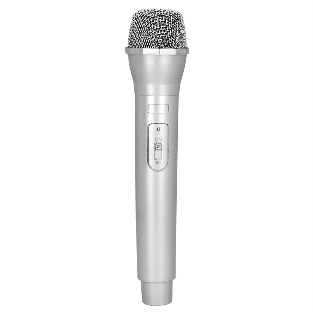 Mikrofon Deluxe S&oslash;lv 23,5 cm &ndash; Rekvisit til Udkl&aelig;dning og Playback