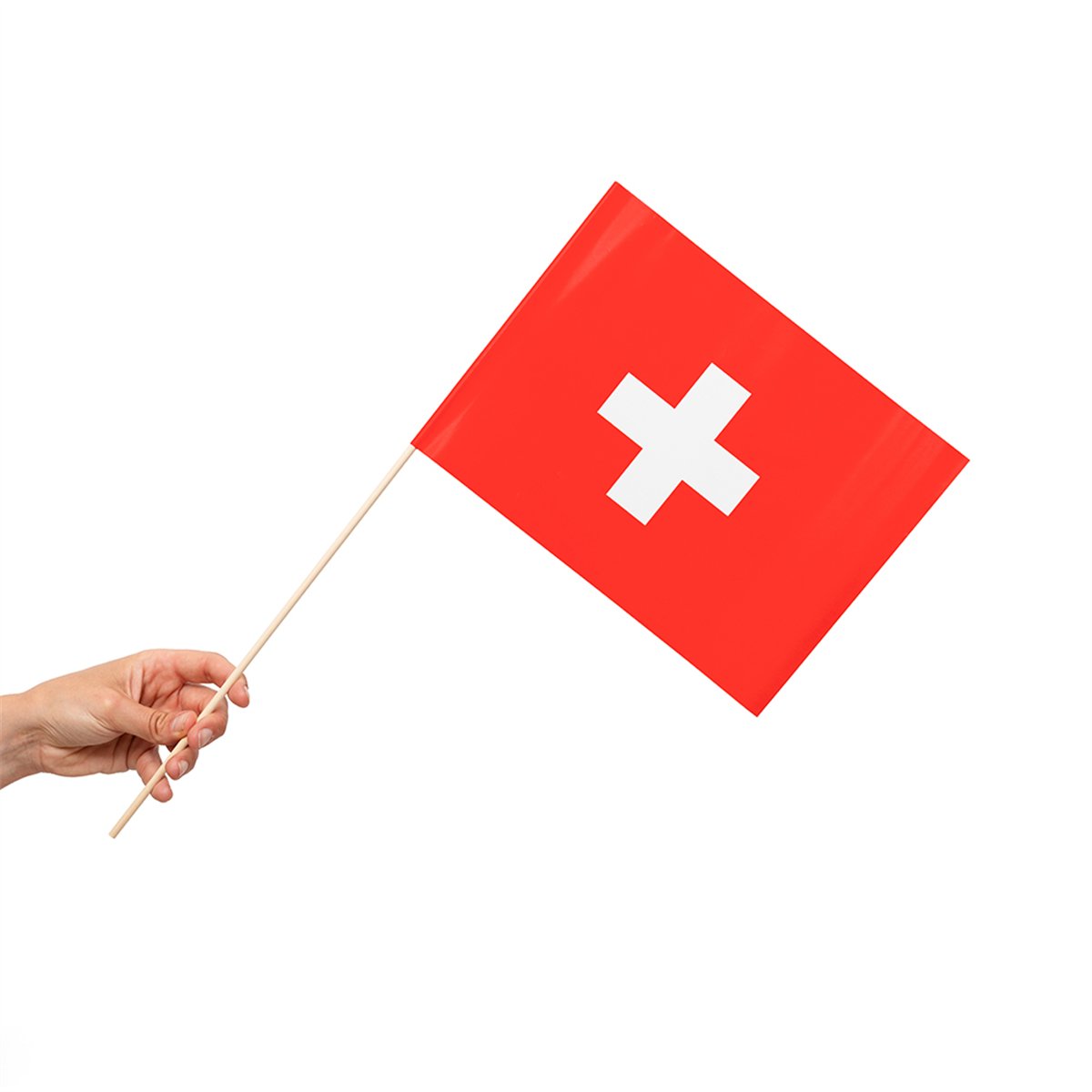 10 stk. Papirflag Schweiz hvid/rød 20x30 cm 10 stk. Papirflag Schweiz hvid/rød 20x30 cm