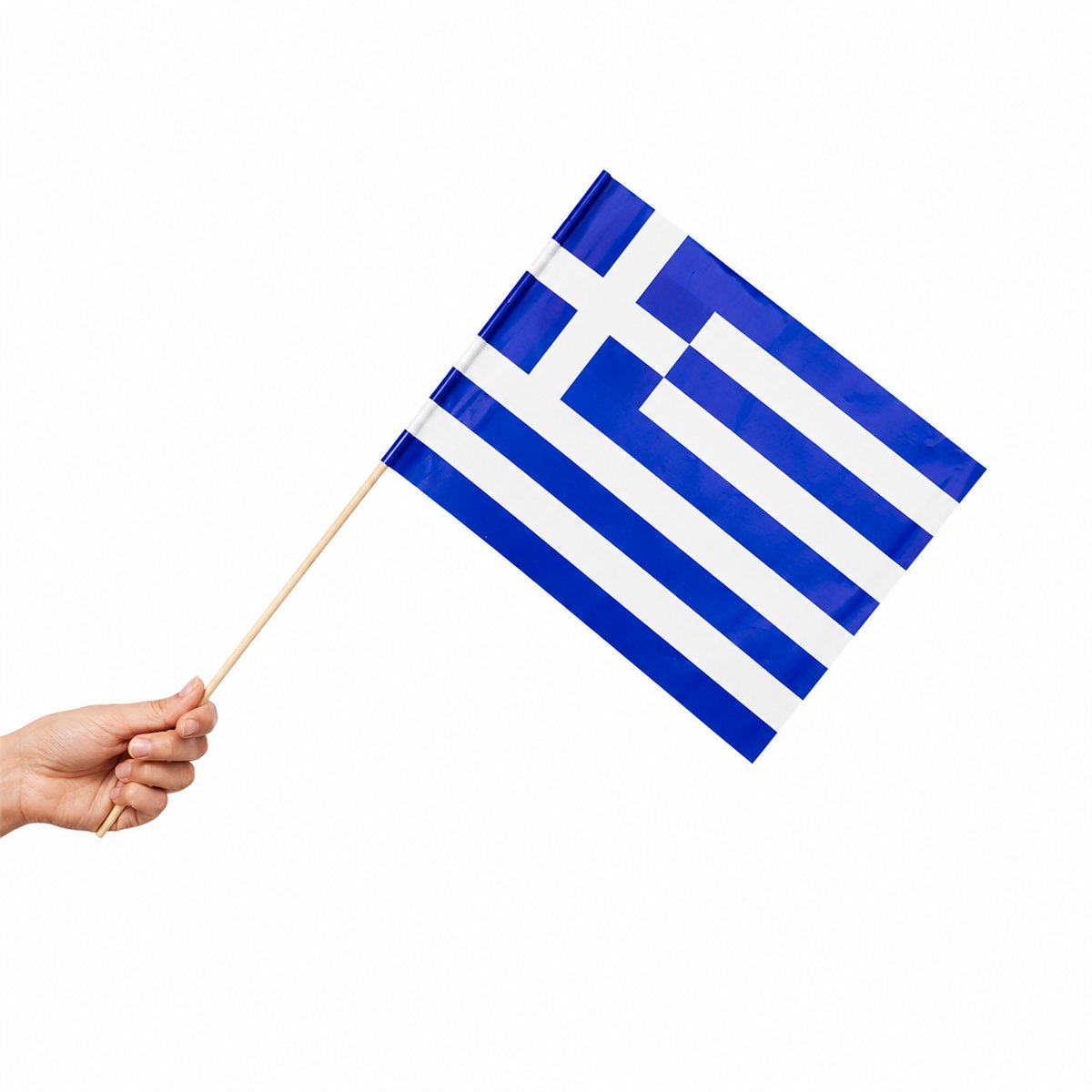 10 stk. Papirflag Grækenland blå/hvid 20x30 cm 10 stk. Papirflag Grækenland blå/hvid 20x30 cm