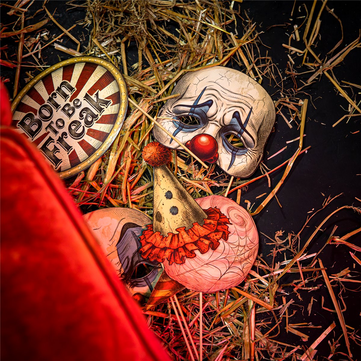 Halloween Fotorekvisitter Freak Show – Sæt med 12 Dele Halloween Fotorekvisitter Freak Show – Sæt med 12 Dele
