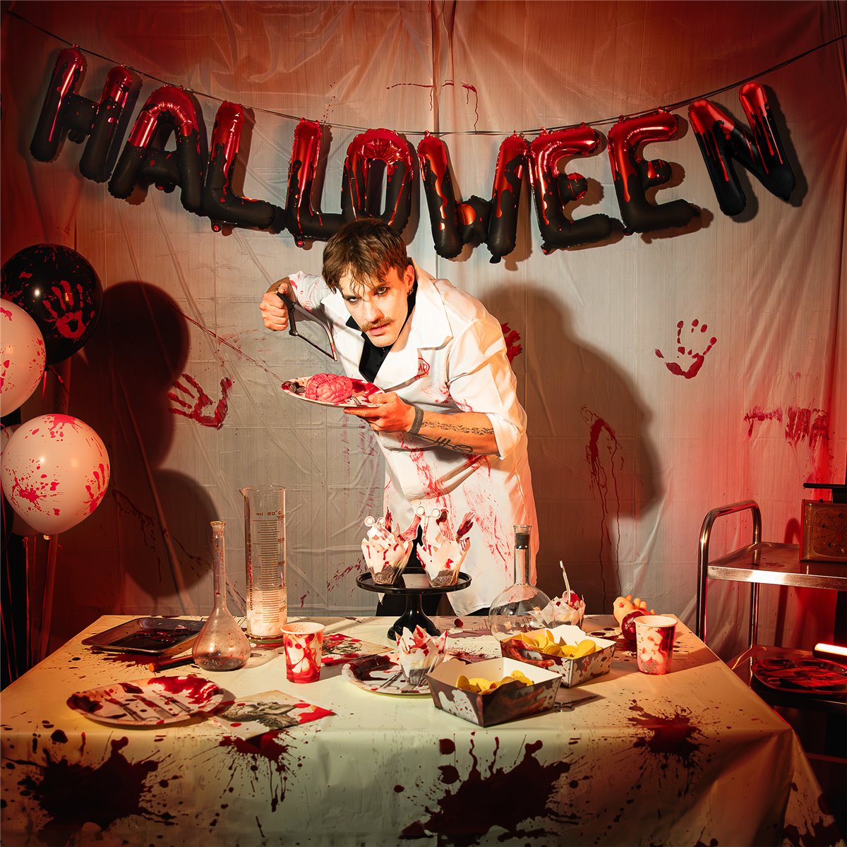 Halloween bogstavballoner "HALLOWEEN"
