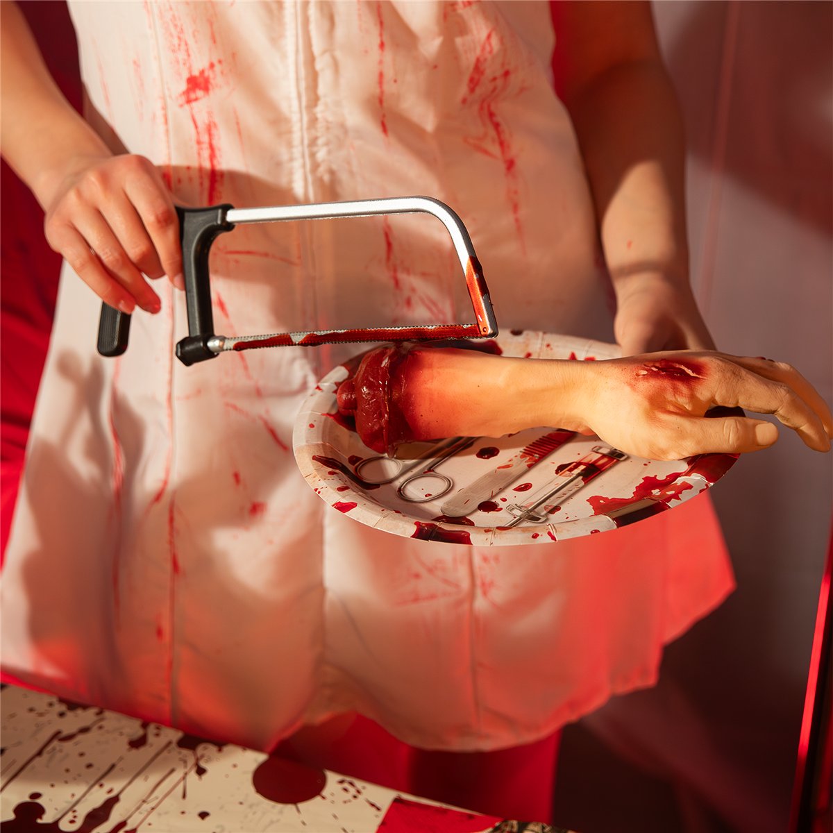 6 stk. Halloween Paptallerkener Bloody Night 23 cm