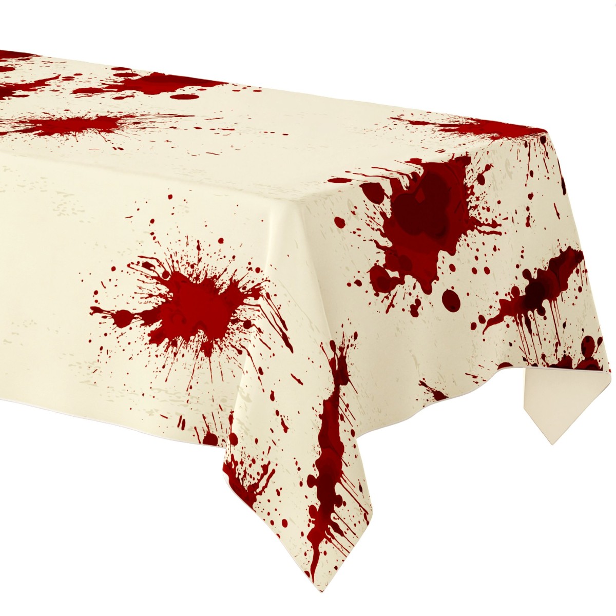 Halloween dug "Bloody Night" – 137 x 183 cm - med blodplettryk Halloween dug "Bloody Night" – 137 x 183 cm - med blodplettryk