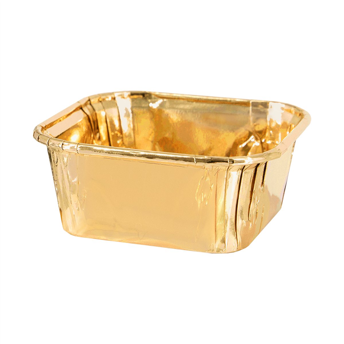10 stk. Kvadratiske Bageforme Guld 8,5 cm – Aluminium 10 stk. Kvadratiske Bageforme Guld 8,5 cm – Aluminium