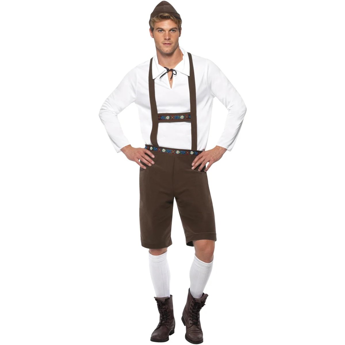 Lederhosen-s&aelig;t str. XL - Alpehytte &ndash; 4 dele