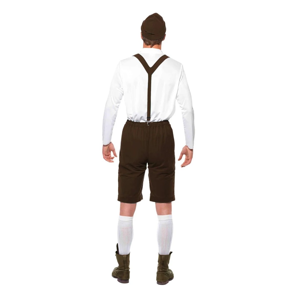 Lederhosen-sæt str. XL - Alpehytte – 4 dele Lederhosen-sæt str. XL - Alpehytte – 4 dele