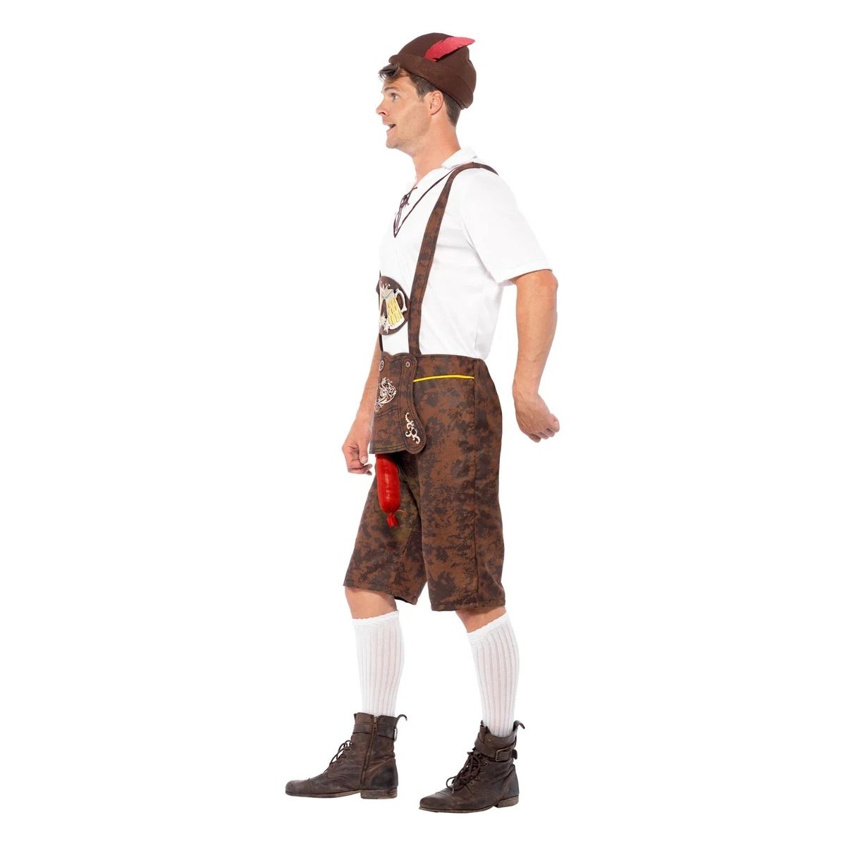 Lederhosen-sæt str. XL - Brad Wurst – 3 dele Lederhosen-sæt str. XL - Brad Wurst – 3 dele