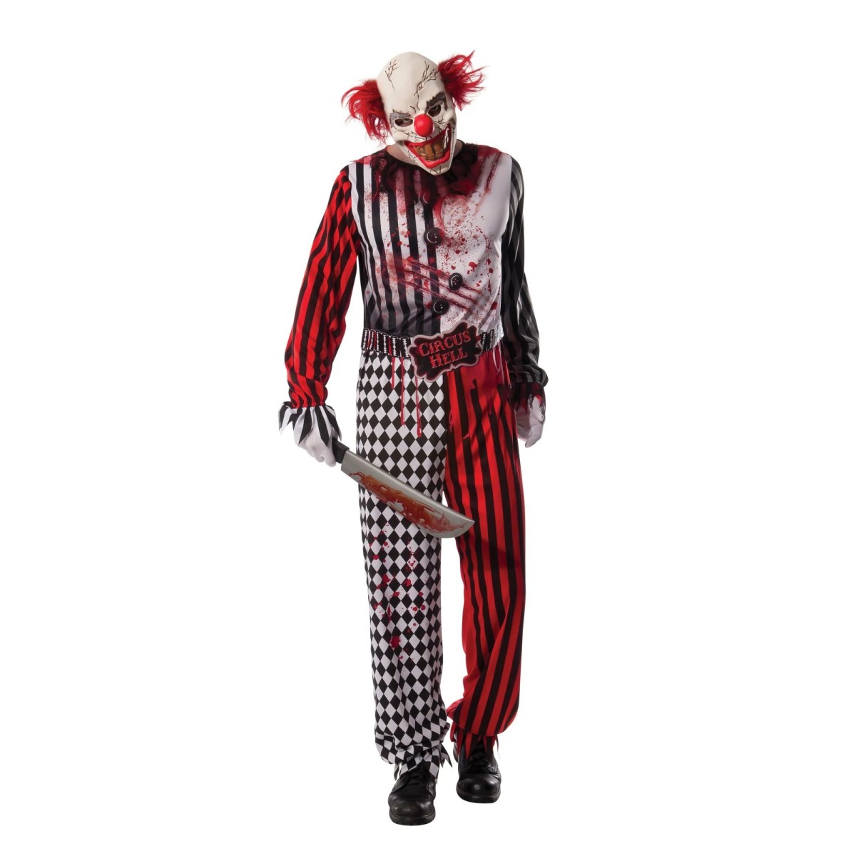 Evil Clown kostume str. one size – blodig heldragt Evil Clown kostume str. one size – blodig heldragt