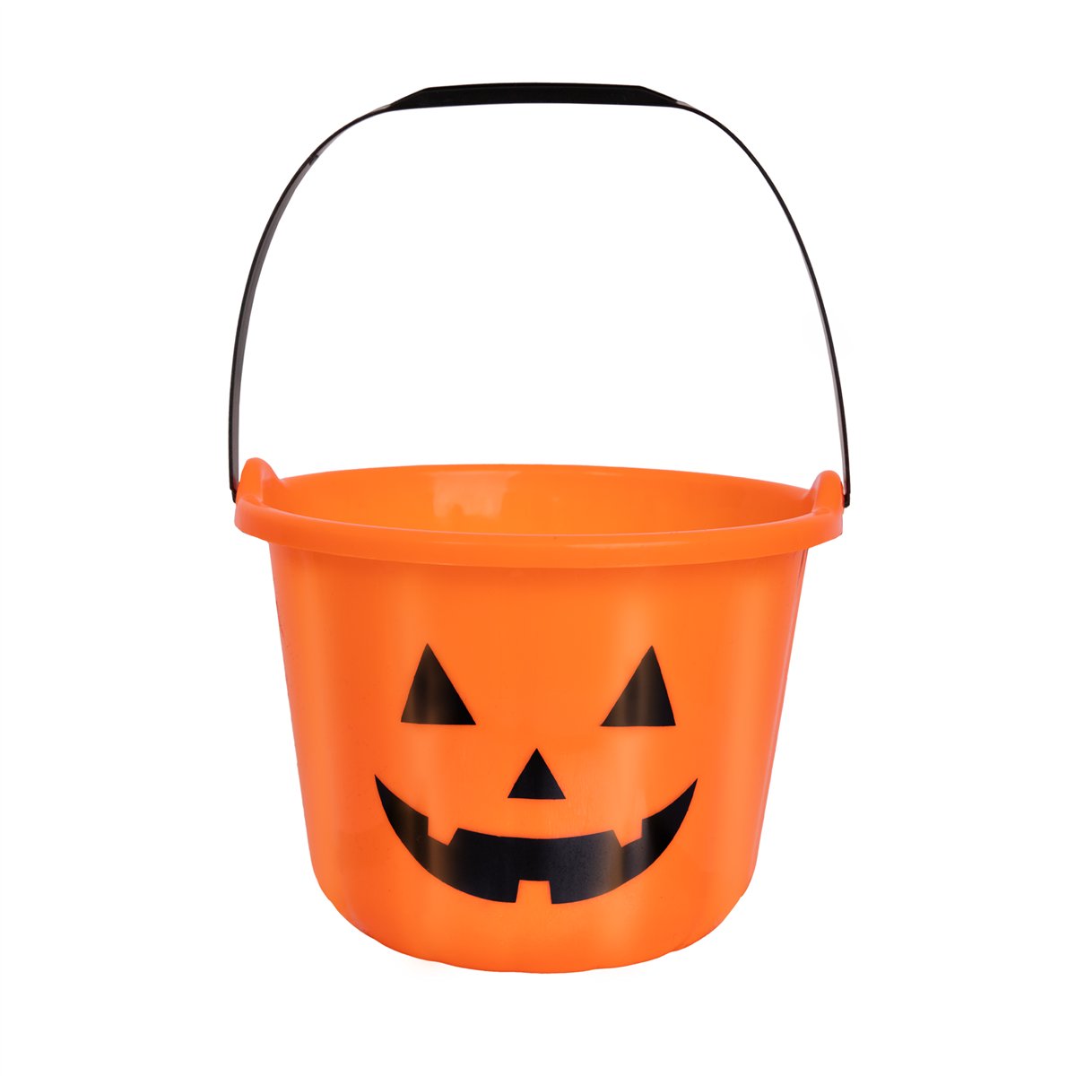 Halloween plastikspand Græskar til slik 27 cm høj Halloween plastikspand Græskar til slik 27 cm høj