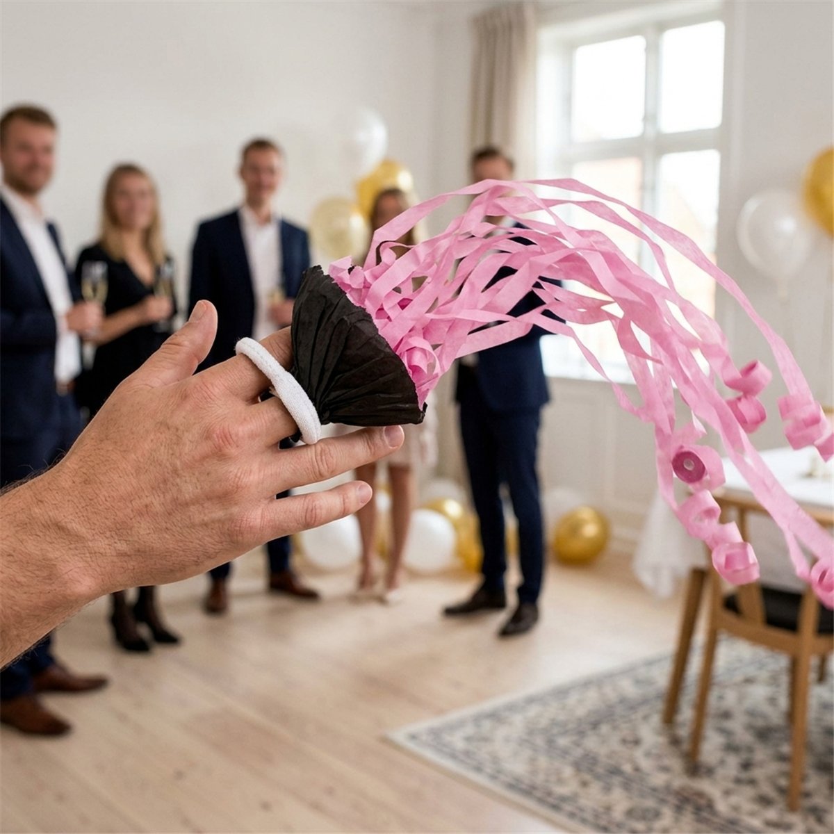 2 stk. Kasteserpentiner lyser&oslash;d papir 5 m 29 stk.