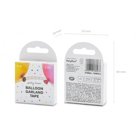 5 meter bånd til Ballonguirlande 5 meter bånd til Ballonguirlande