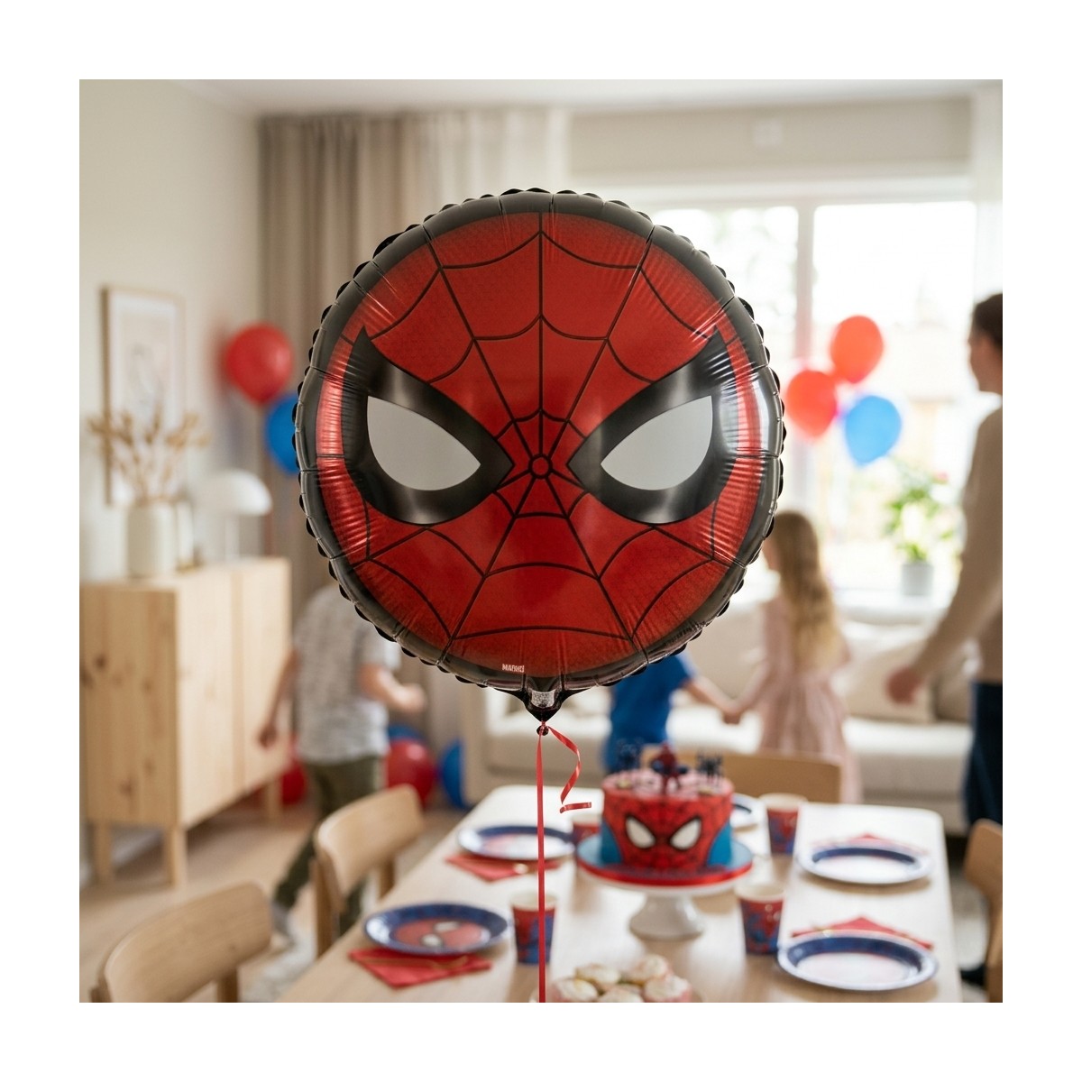 Spider-Man&reg; Folieballon Maske Rund 46 cm