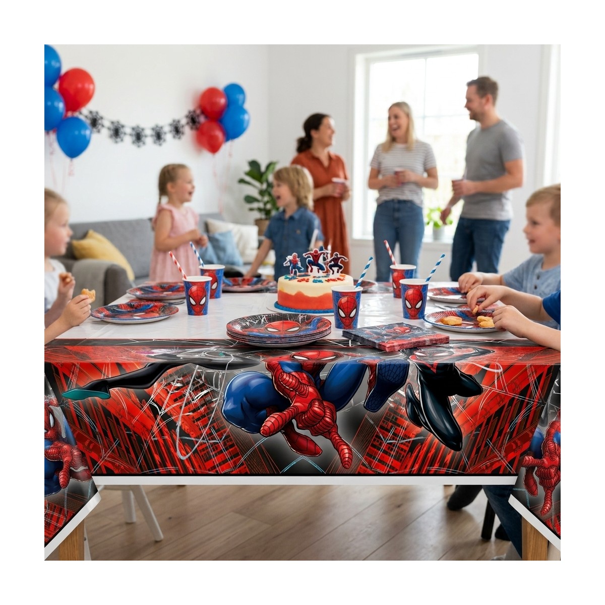 Spider-Man® World Of Webs plastdug 120x180 cm Spider-Man® World Of Webs plastdug 120x180 cm