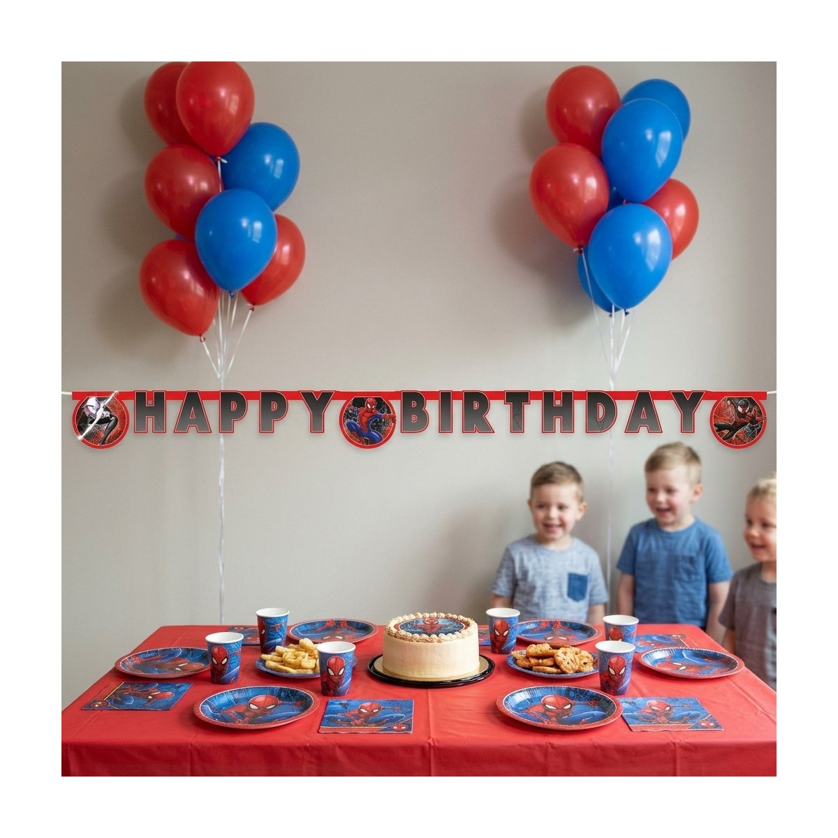Spider-Man&reg; Happy Birthday Papirbanner 230 cm