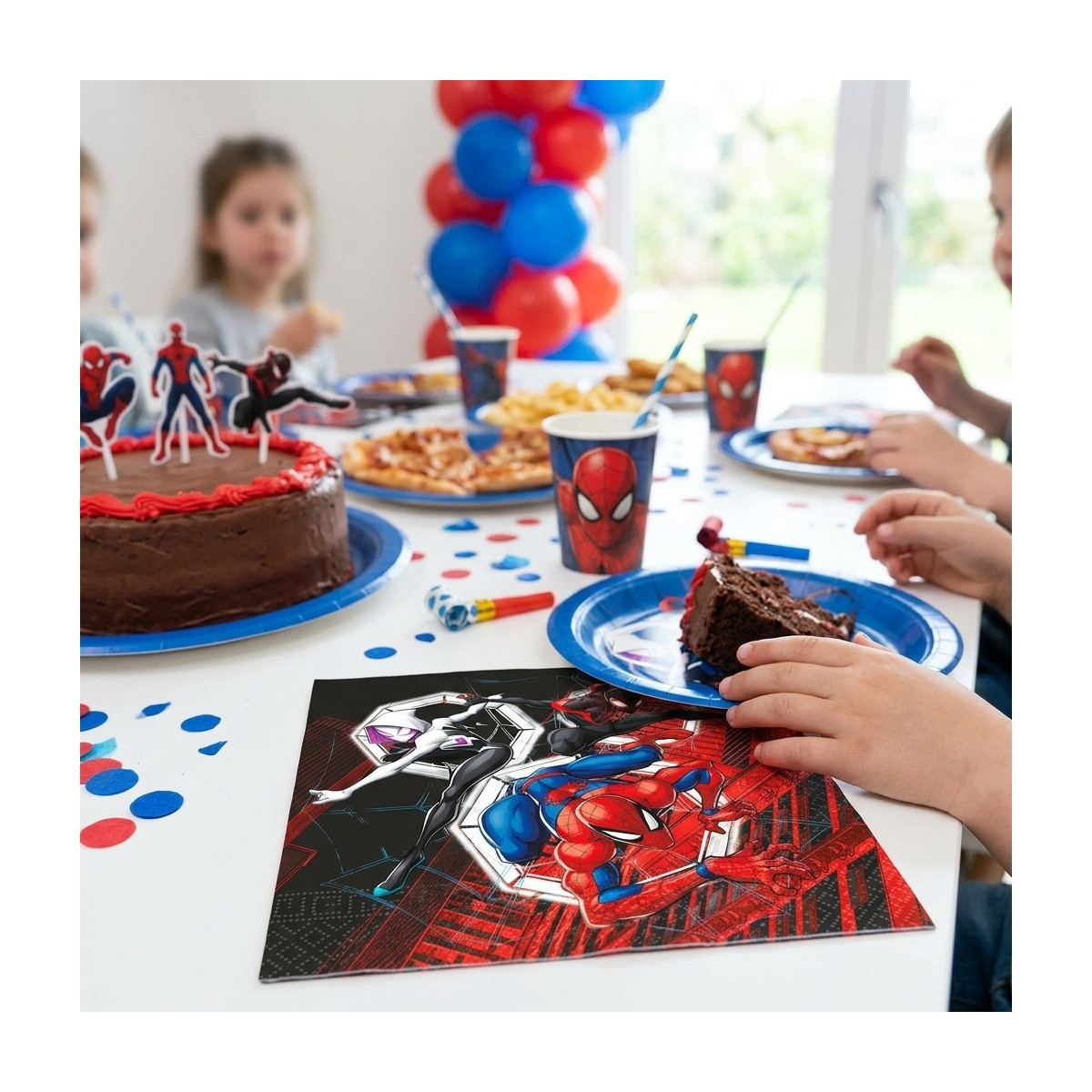 20 stk. Servietter Spider-Man® World Of Webs 33x33 cm 20 stk. Servietter Spider-Man® World Of Webs 33x33 cm