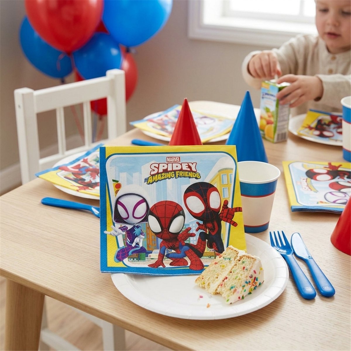 20 stk. Spidey og hans Fantastiske Venner Servietter 33x33 cm 
