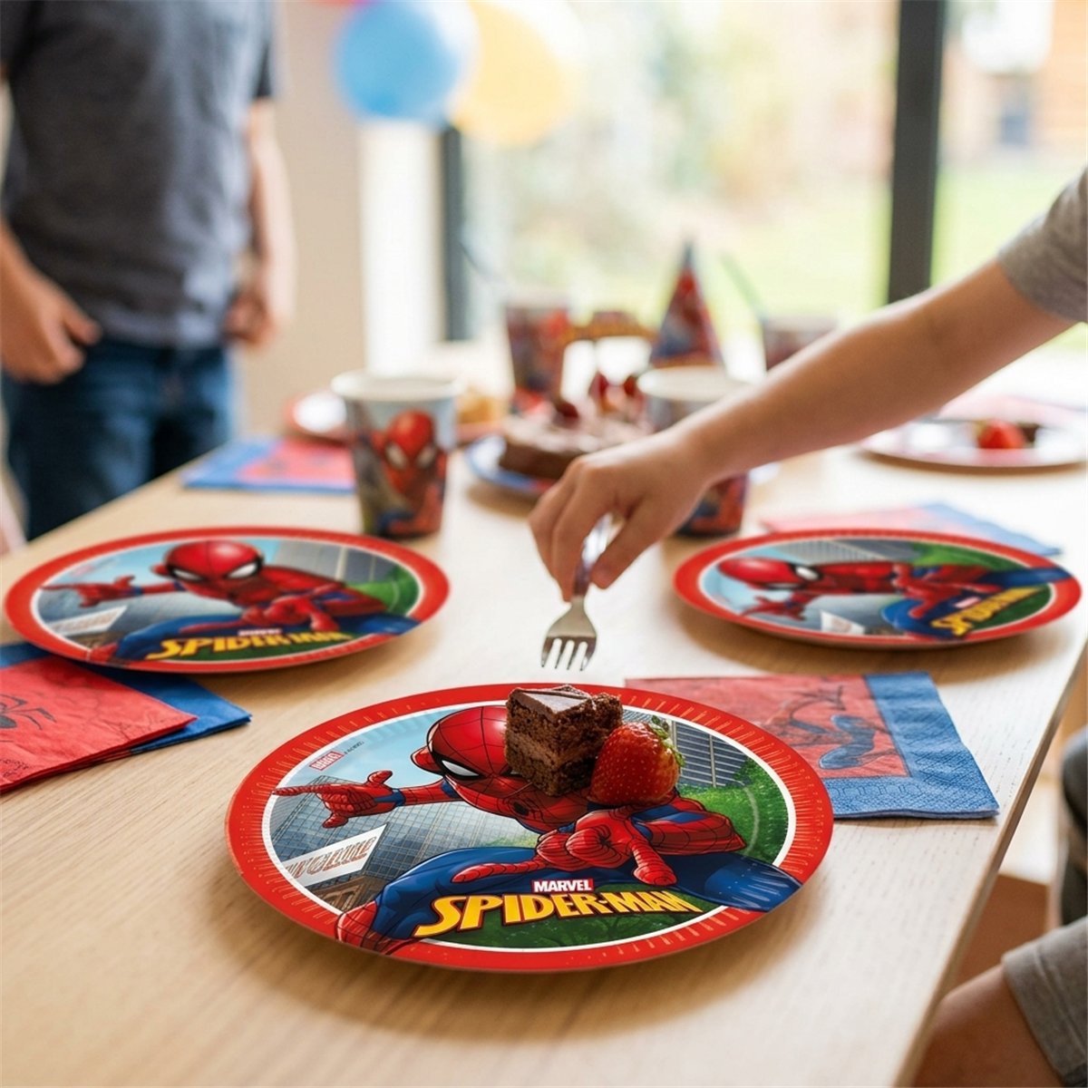 8 stk. Spider-Man® Crime Fighter Paptallerkener 23 cm 8 stk. Spider-Man® Crime Fighter Paptallerkener 23 cm