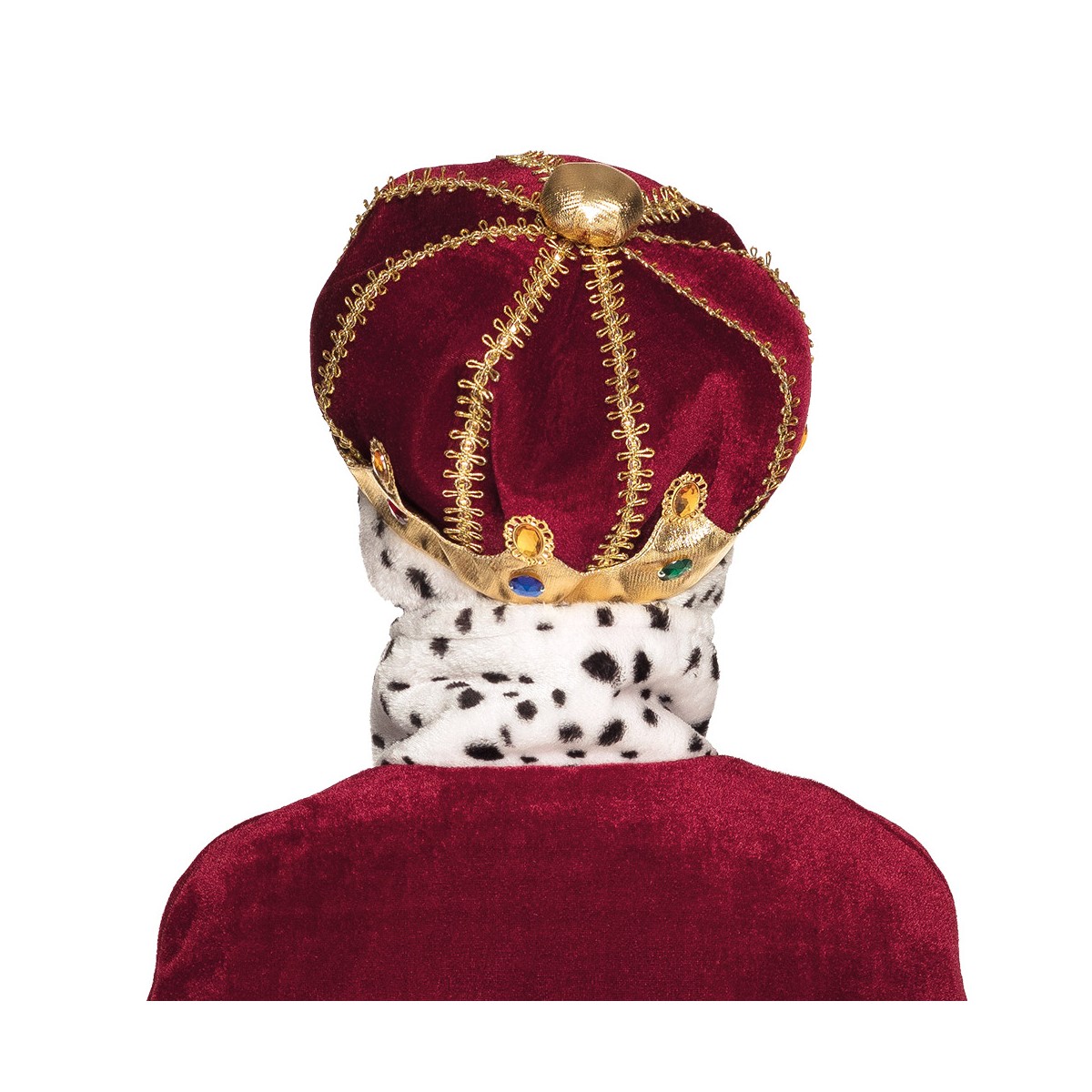Guldkrone med Metallic-glans &ndash; str. 54 cm til B&oslash;rn