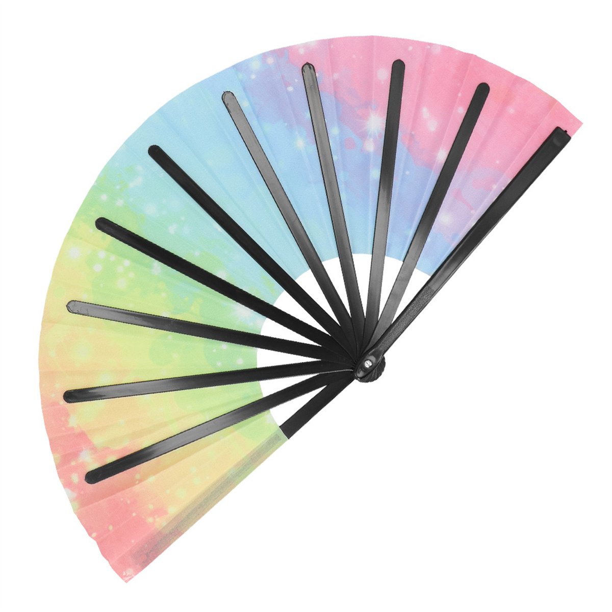 Vifte UV-design Rave Vibe XL 64 cm i Multifarvet Vifte UV-design Rave Vibe XL 64 cm i Multifarvet