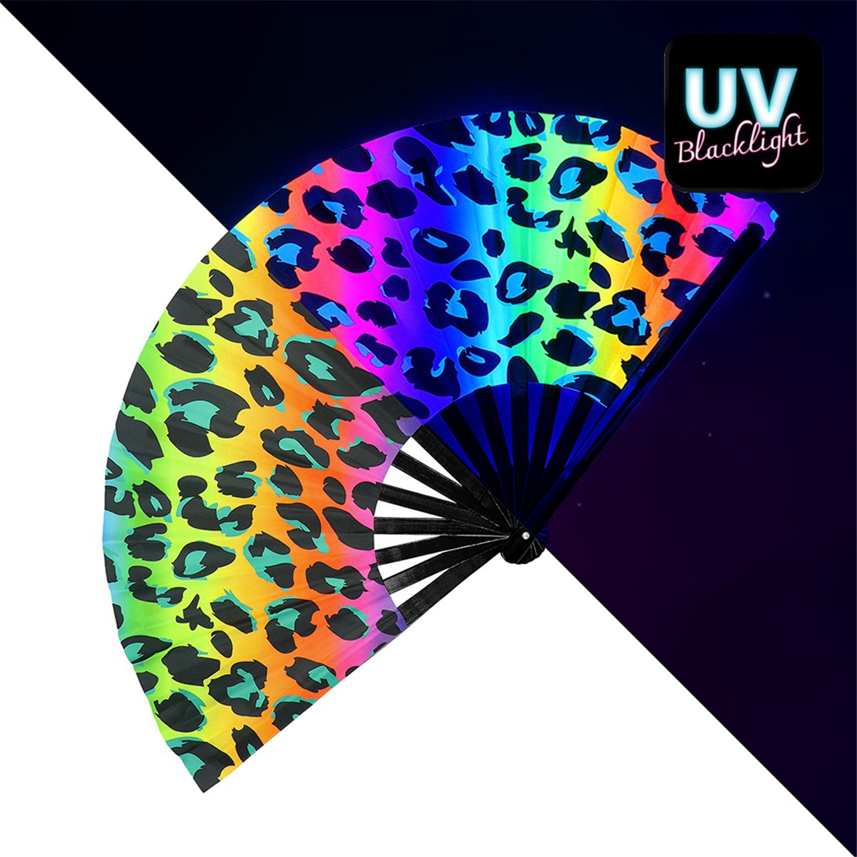 Vifte UV Rave Wild XL Multifarvet 64 cm Vifte UV Rave Wild XL Multifarvet 64 cm