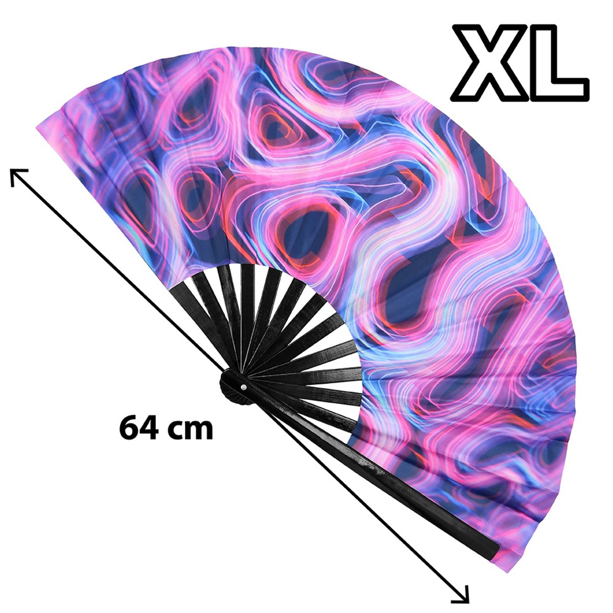 Vifte UV Rave Rush XL Multifarvet 64 cm Vifte UV Rave Rush XL Multifarvet 64 cm