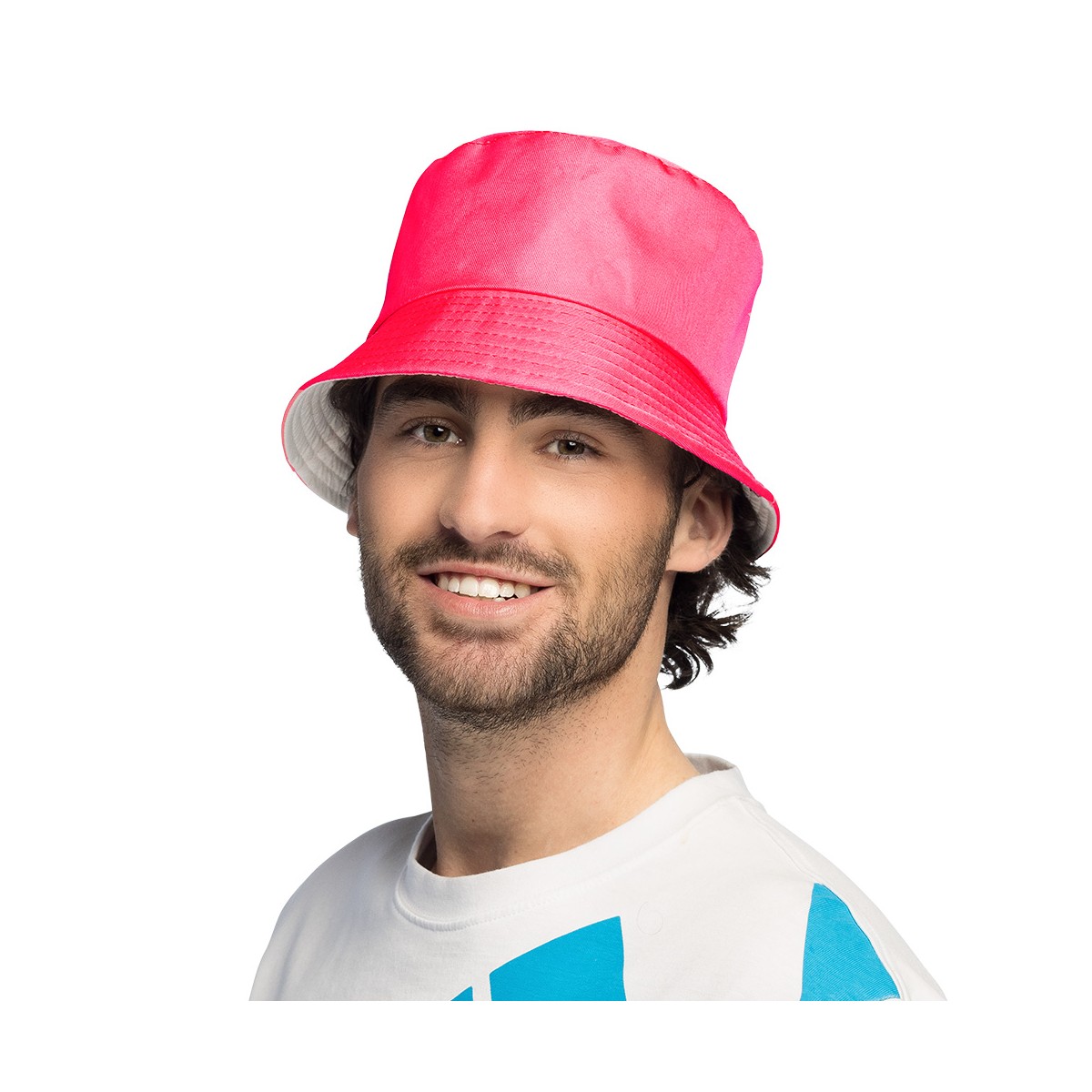 Bøllehat – Neon pink med UV-effekt Bøllehat – Neon pink med UV-effekt