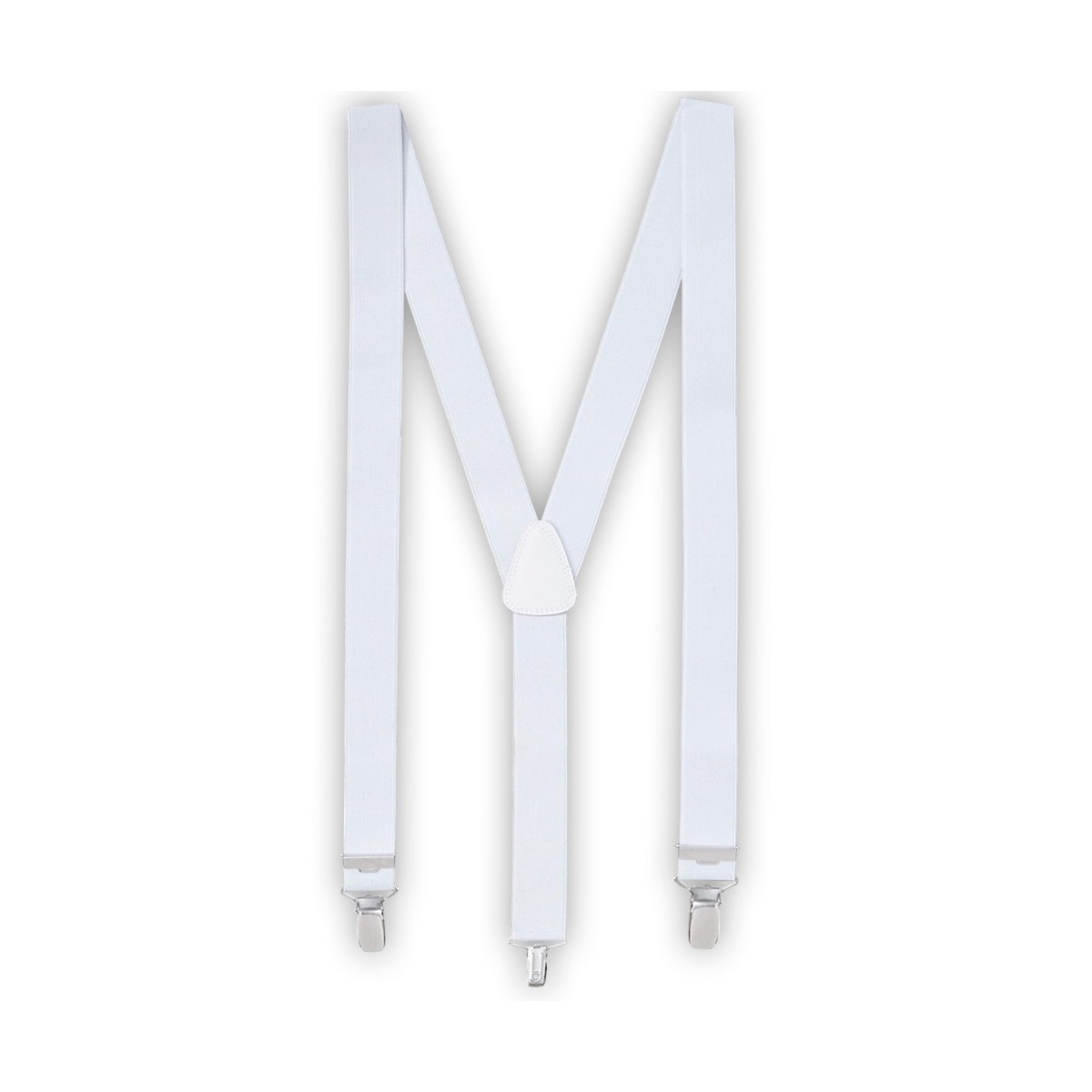 Hvide Seler - Justerbare, 3,5 cm Brede med Metalklemmer Hvide Seler - Justerbare, 3,5 cm Brede med Metalklemmer