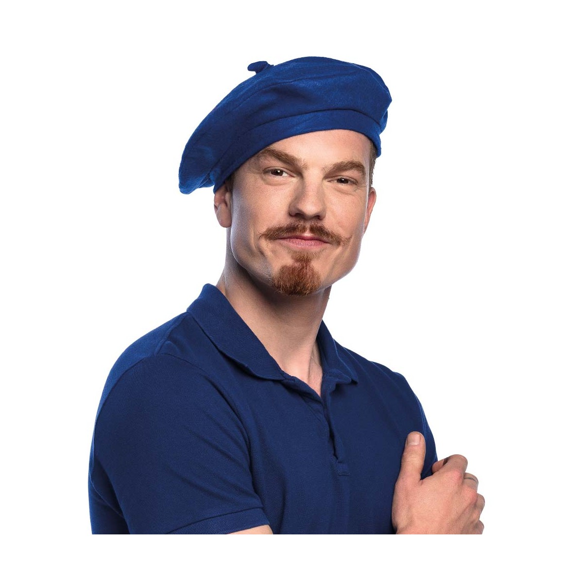 Baret hat &ndash; Bl&aring; Fransk Baret i Filt