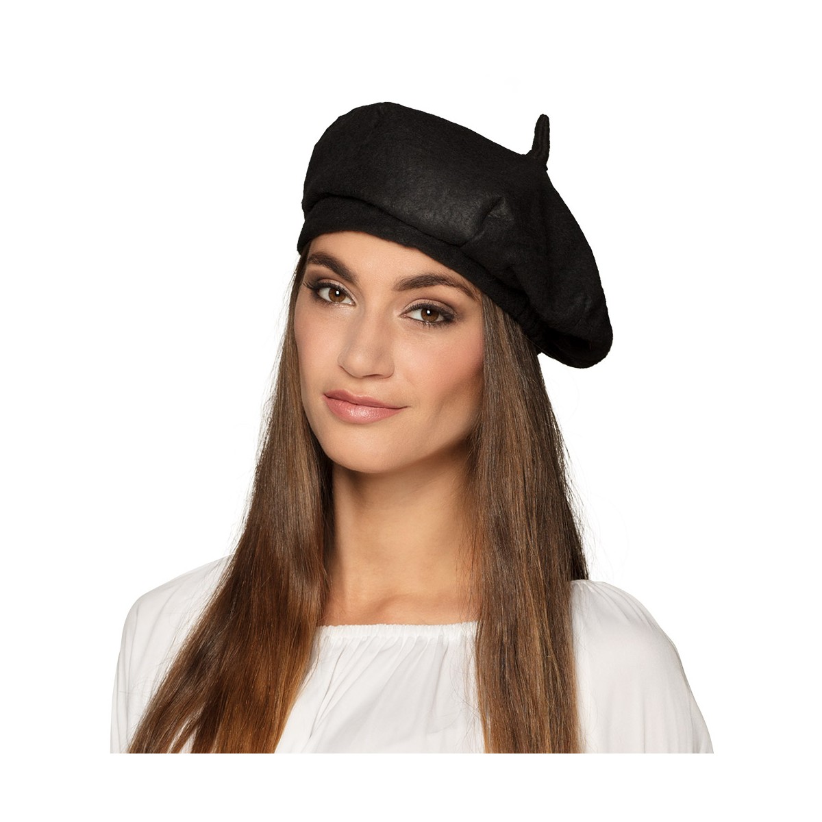 Baret hat – Sort Fransk Baret i Filt Baret hat – Sort Fransk Baret i Filt