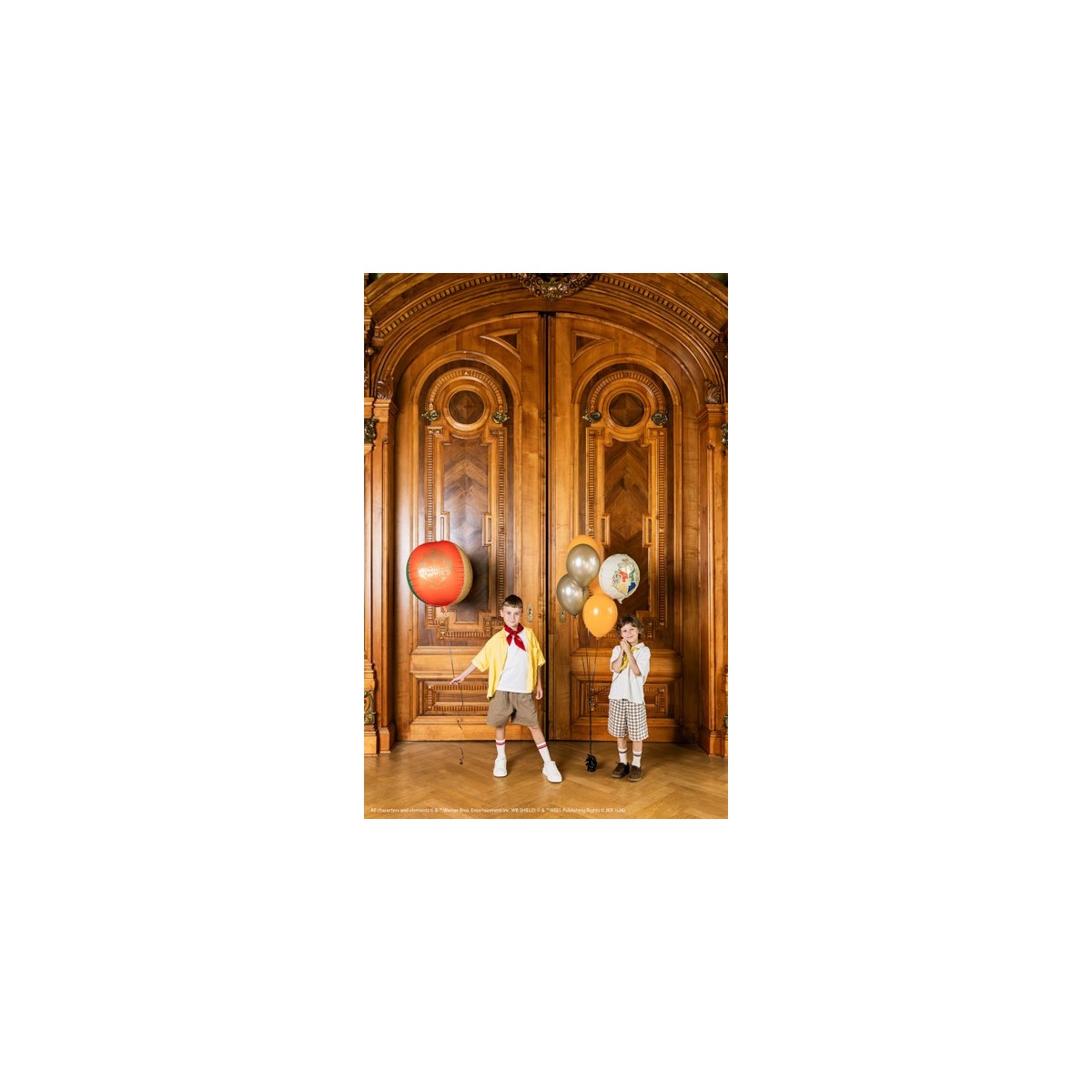 Foil balloon Harry Potter Hogwarts Crest, 35 cm, beige