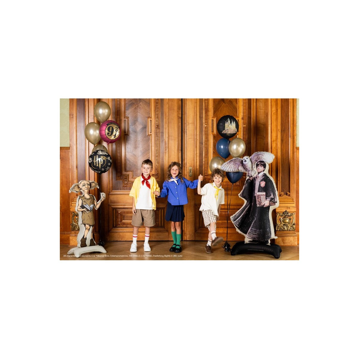 Foil balloon Harry Potter Hogwarts Castle, 35 cm, black Foil balloon Harry Potter Hogwarts Castle, 35 cm, black