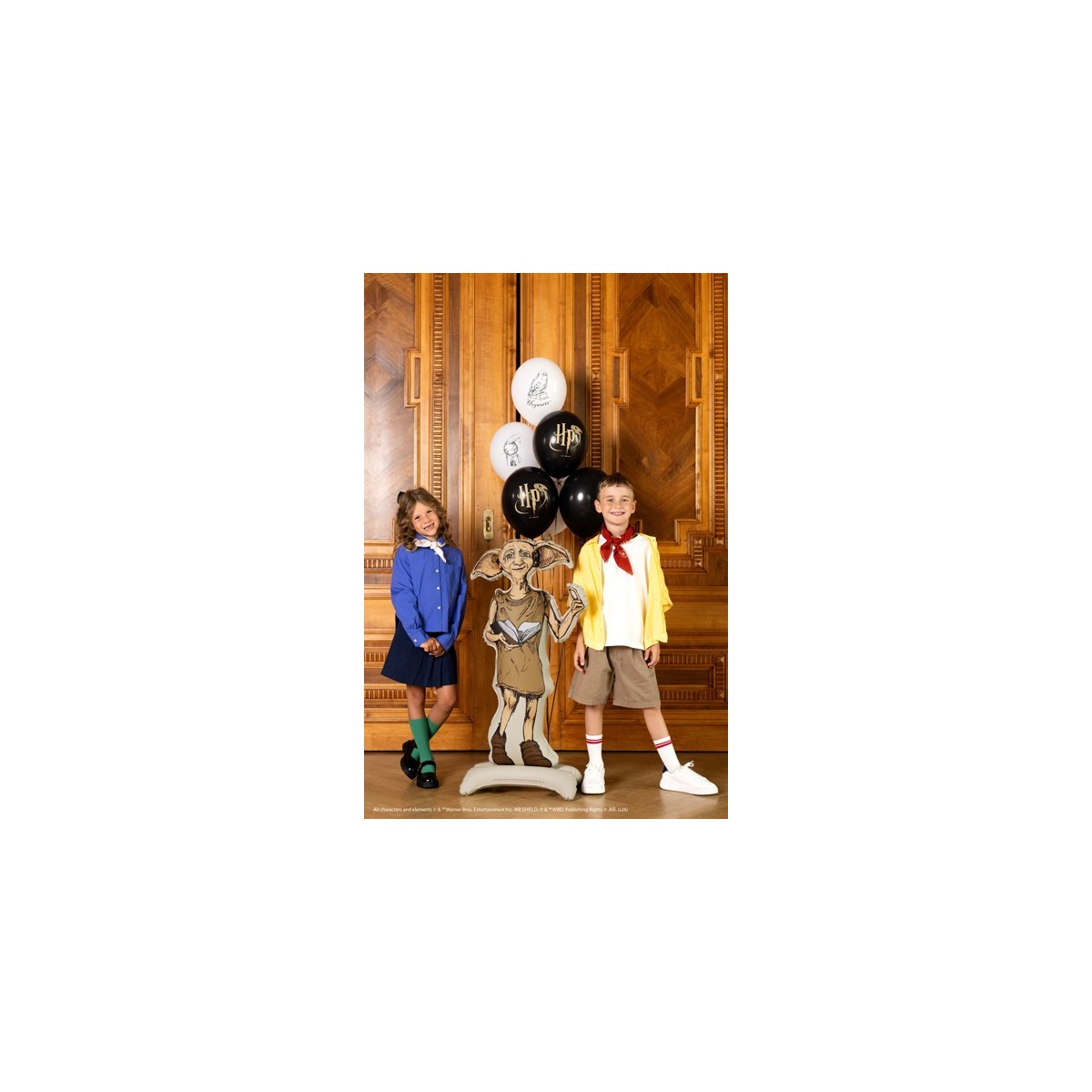 Standing foil balloon Harry Potter Dobby, 54x105 cm, beige
