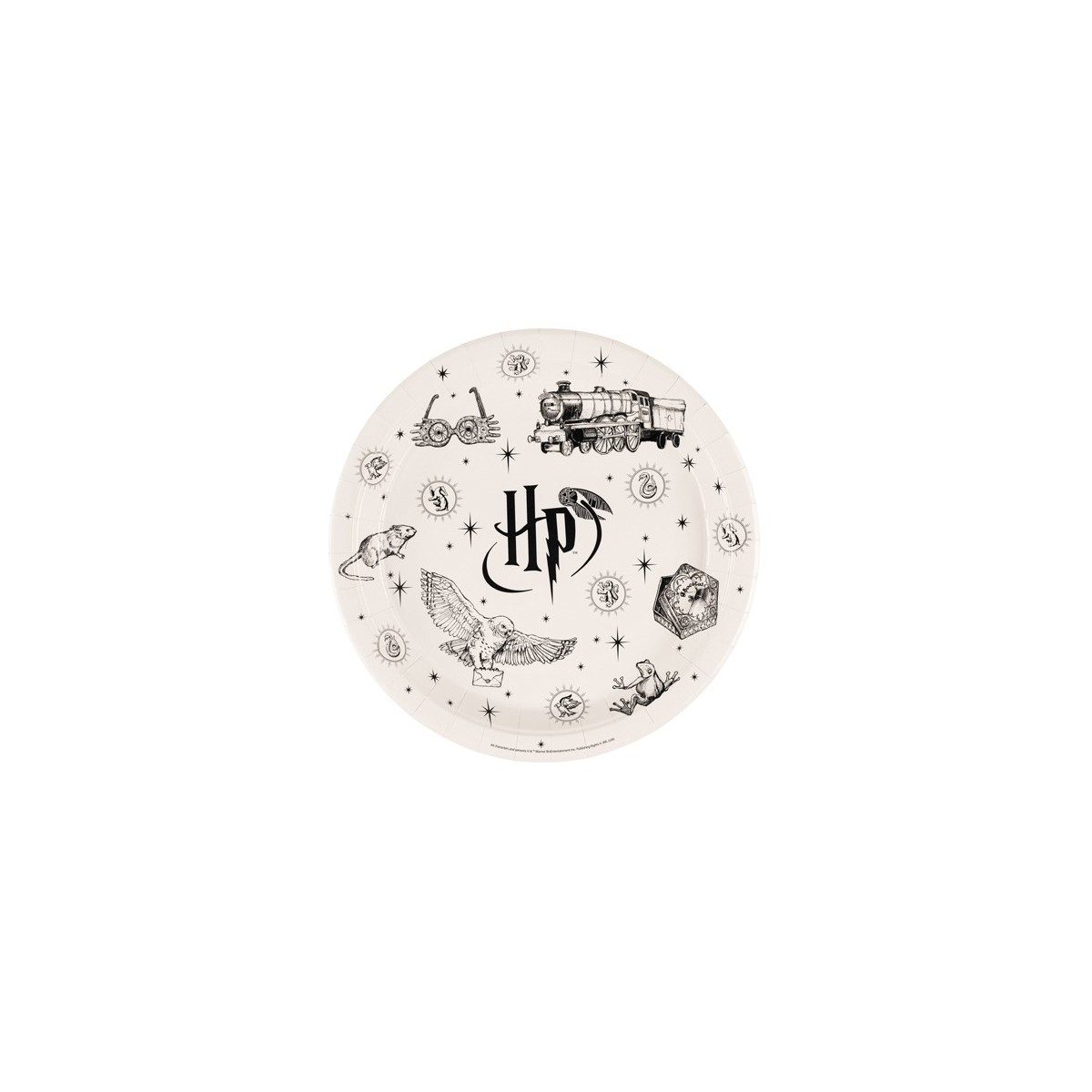 Paper plates Harry Potter, 23 cm, beige (1 pkt / 6 pc.) Paper plates Harry Potter, 23 cm, beige (1 pkt / 6 pc.)
