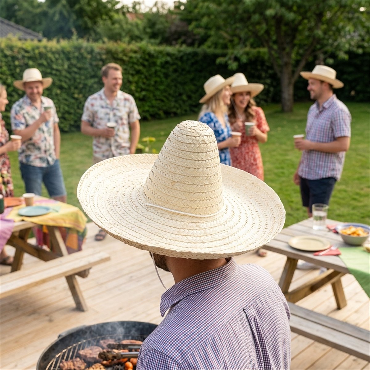 Sombrero Puebla &Oslash; 49 cm - Mexicansk str&aring;hat