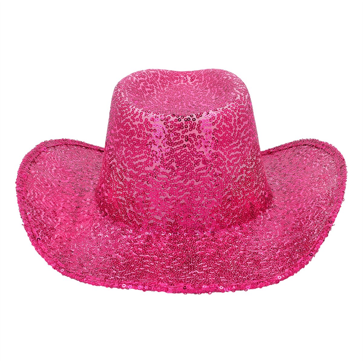 Cowboyhat &ndash; Pink Hat med Pailletter