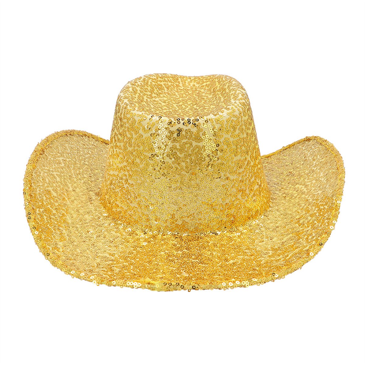 Cowboyhat – Guld Hat med Pailletter Cowboyhat – Guld Hat med Pailletter