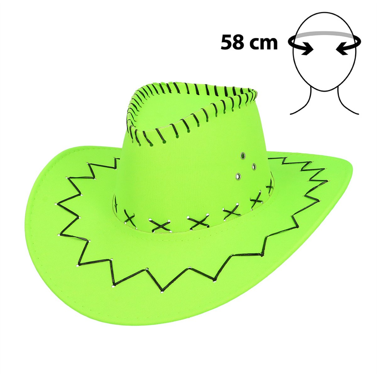 Cowboyhat – Savanne neon pink Westernhat UV-effekt med Hagerem Cowboyhat – Savanne neon pink Westernhat UV-effekt med Hagerem