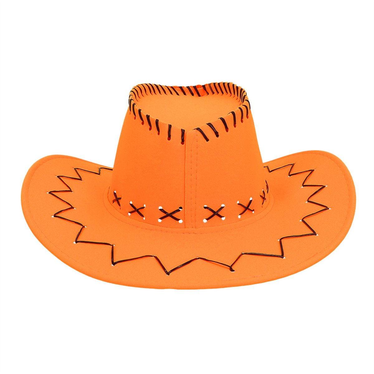 Cowboyhat – Savanne neon orange Westernhat UV-effekt med Hagerem Cowboyhat – Savanne neon orange Westernhat UV-effekt med Hagerem