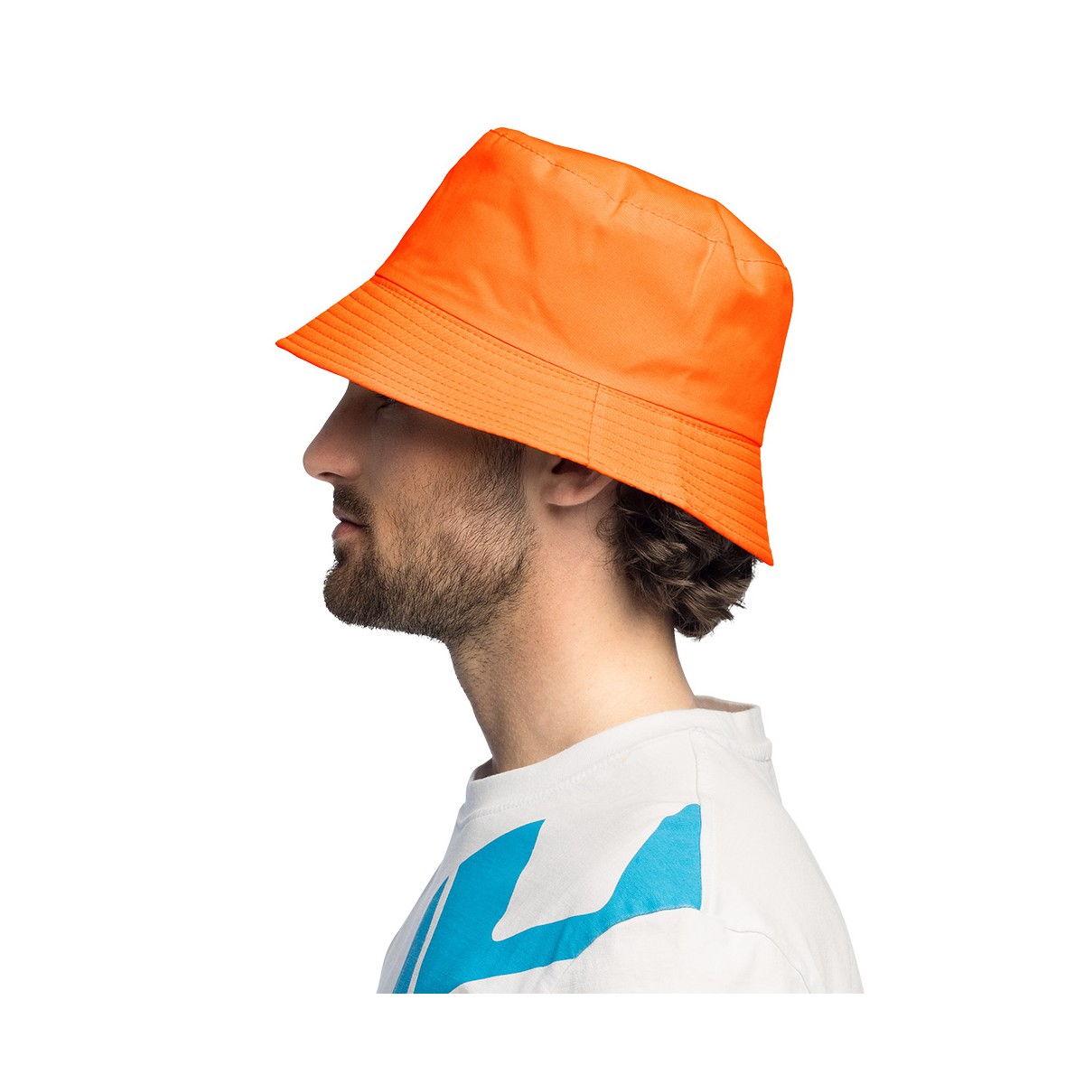 B&oslash;llehat &ndash; Neonorange med UV-effekt