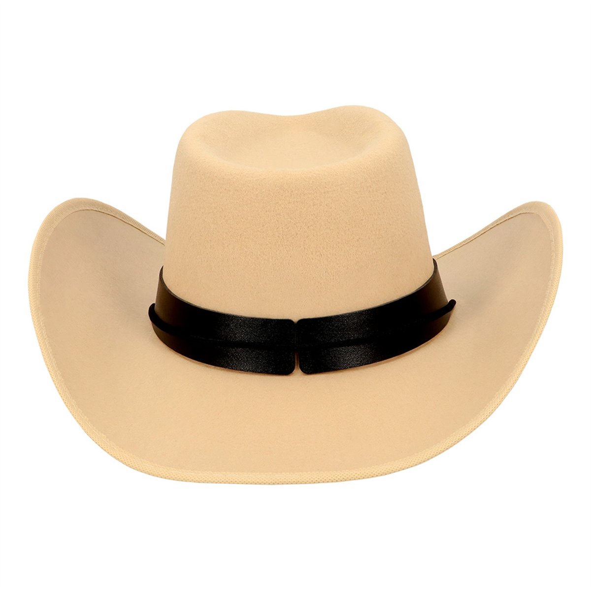 Creme Cowboyhat Wyatt med Longhorn-emblem Creme Cowboyhat Wyatt med Longhorn-emblem