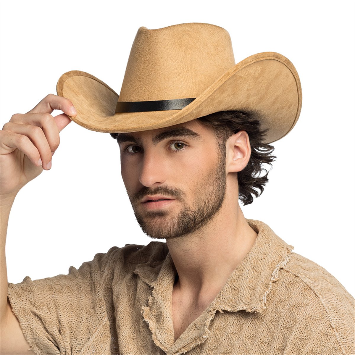 Sort Cowboyhat Crystal med Rhinsten Sort Cowboyhat Crystal med Rhinsten