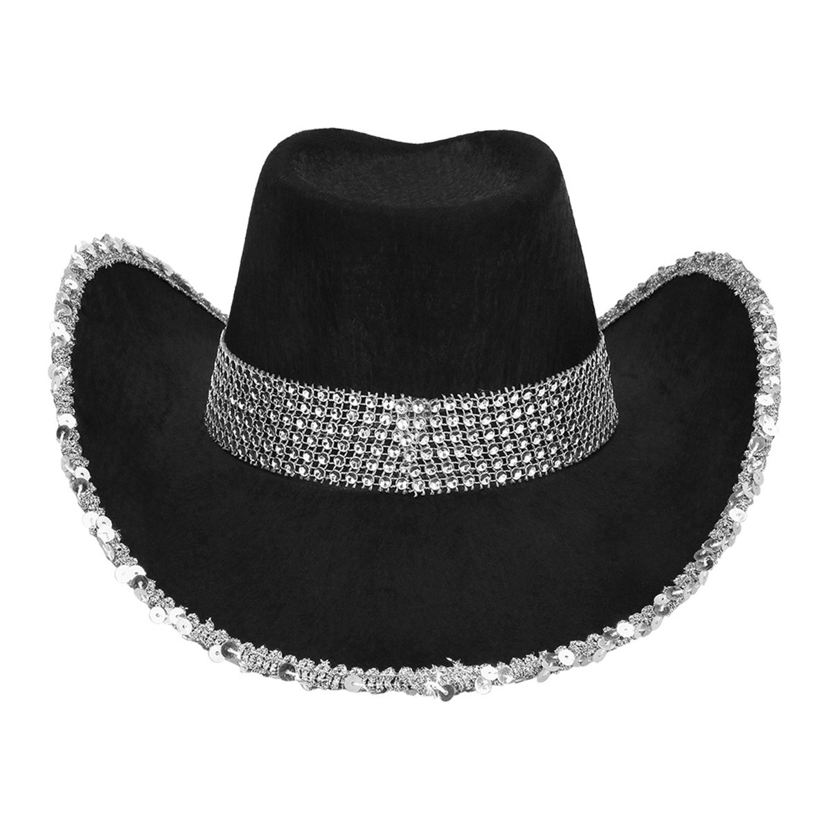 Hvid Cowboyhat Bronco i ruskindslook – klassisk westernhat Hvid Cowboyhat Bronco i ruskindslook – klassisk westernhat