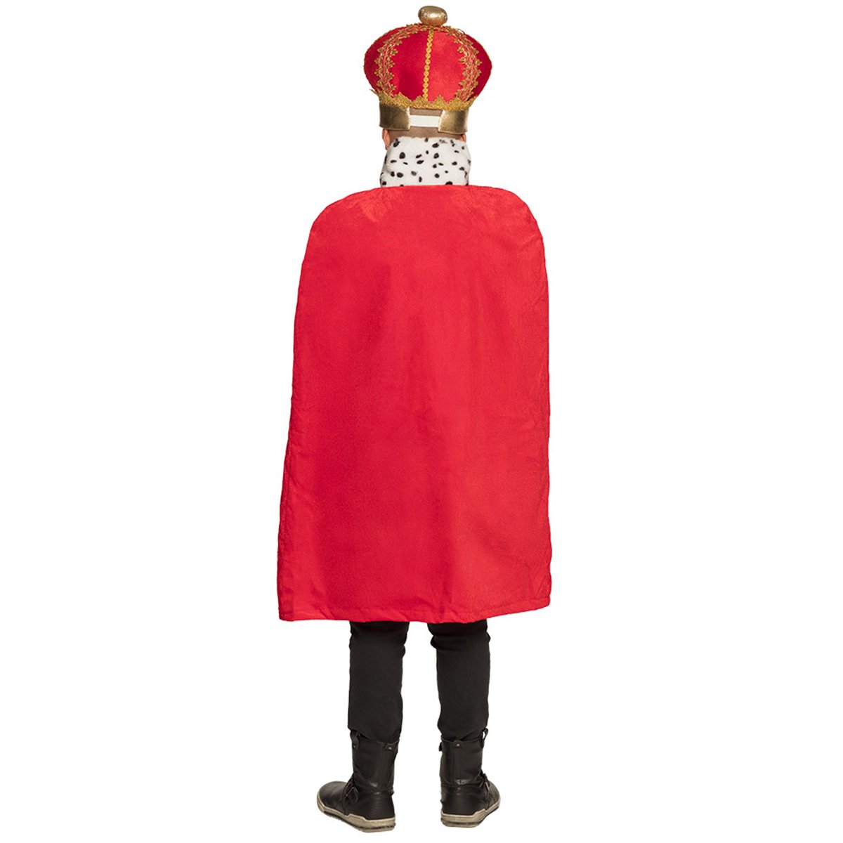 Sort Velourkappe med H&aelig;tte 170 cm 