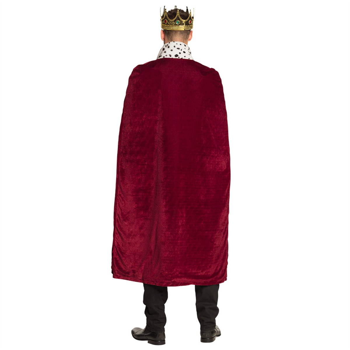 Kongekappe til Voksne 140 cm - Kongekostume med Hermelinskant