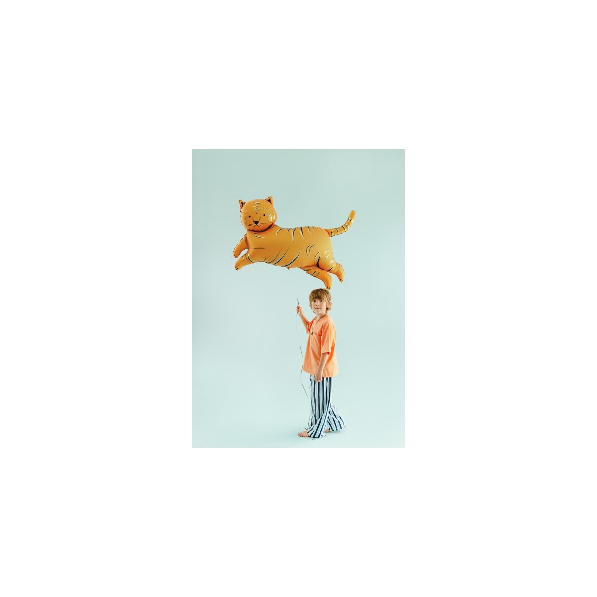 Foil balloon Tiger, 104x81 cm, orange